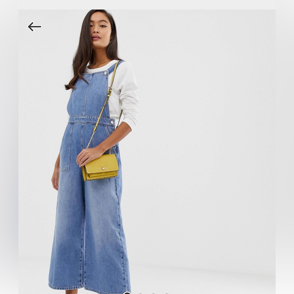 Miss Selfridge cropped dungarees
